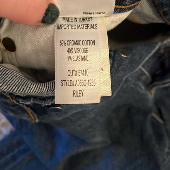 Agolde Riley High Rise Straight Jeans - Picture 3 of 4